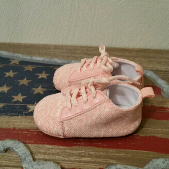 NWOT, myggpp pink & white  lace up shoes, 3 - Picture 4 of 8